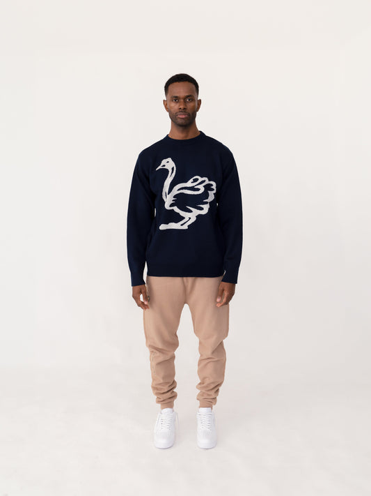OB KNIT OSTRICH BRAILLE