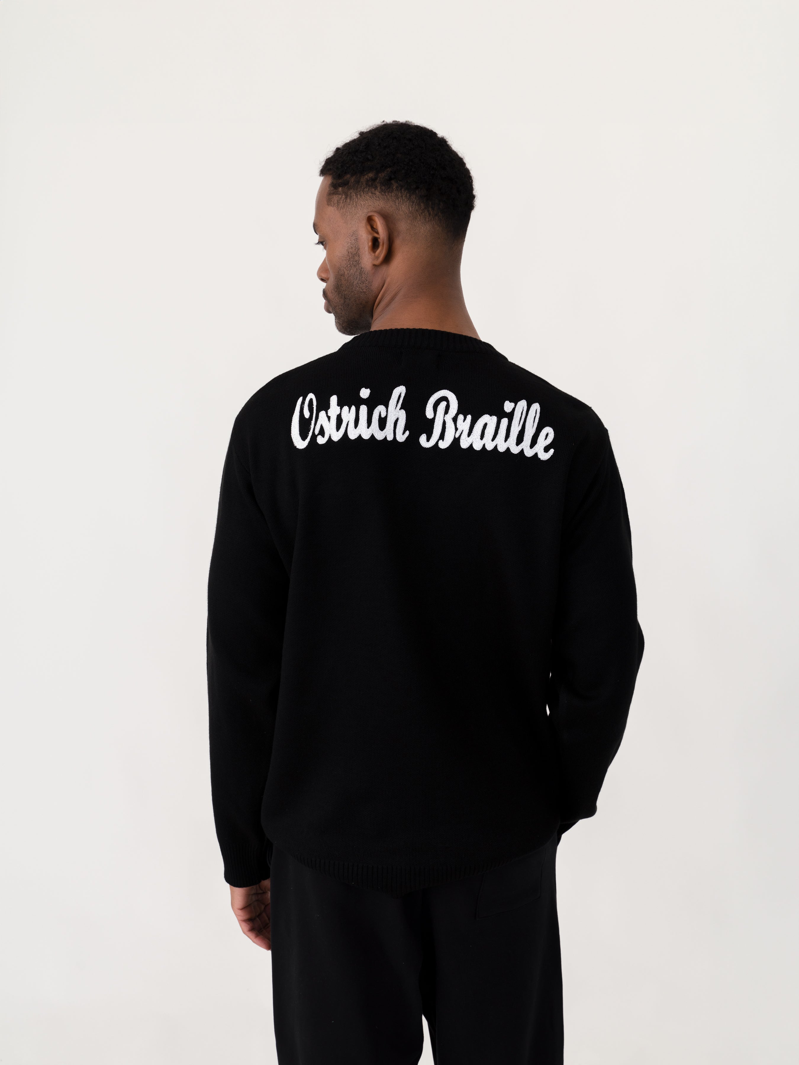 OB KNIT OSTRICH BRAILLE
