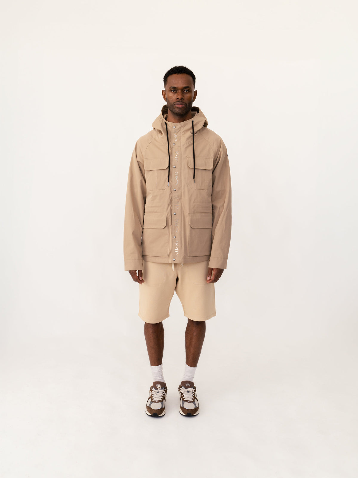 Hooded Jacket OSTRICH BRAILLE