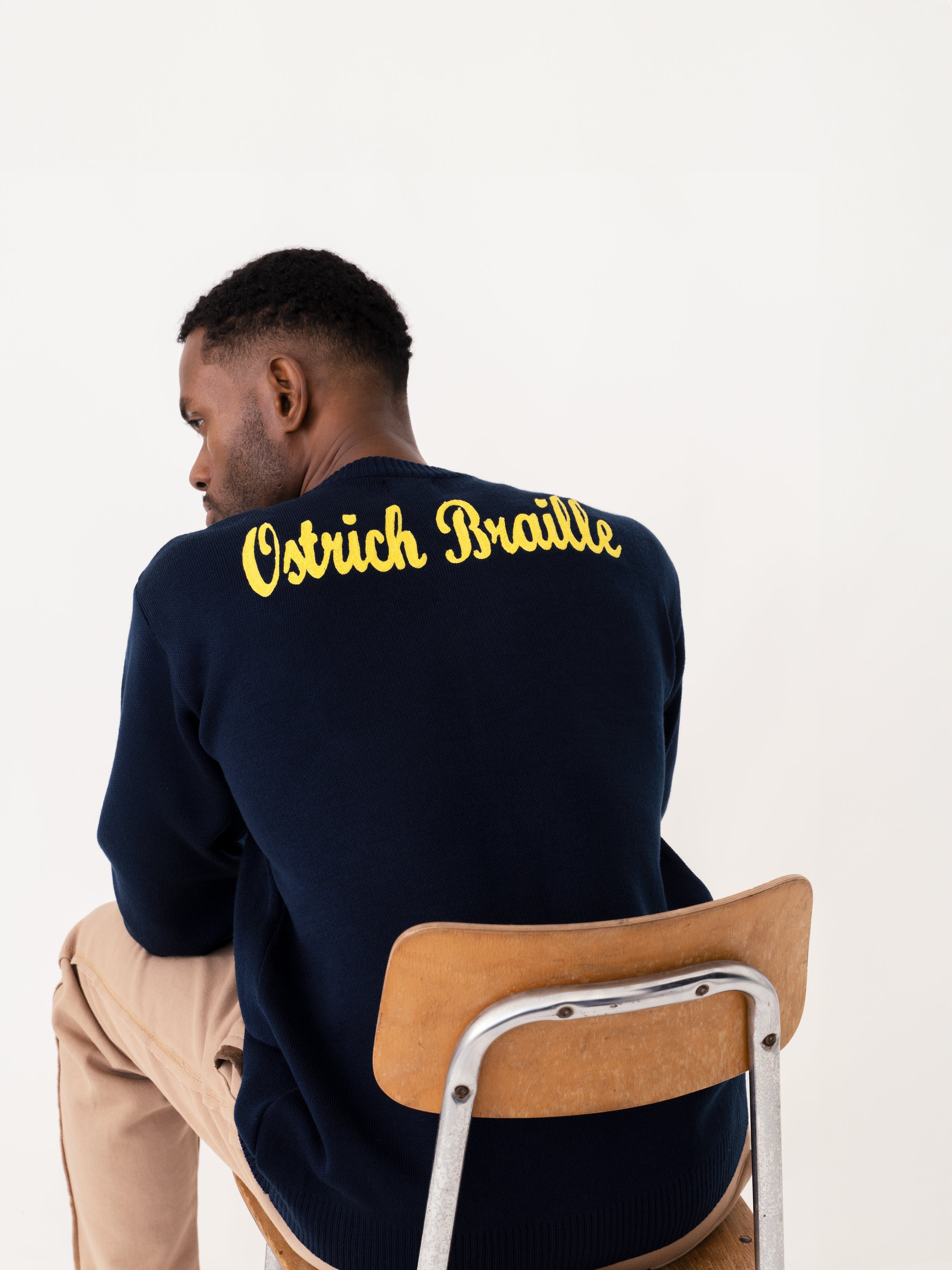 OB KNIT OSTRICH BRAILLE